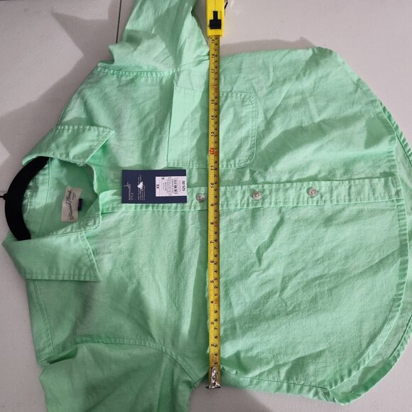 Universal Thread Shirt Womens Cropped Fit Mint Green Button-Up Shirt XS - Picture 6 of 14